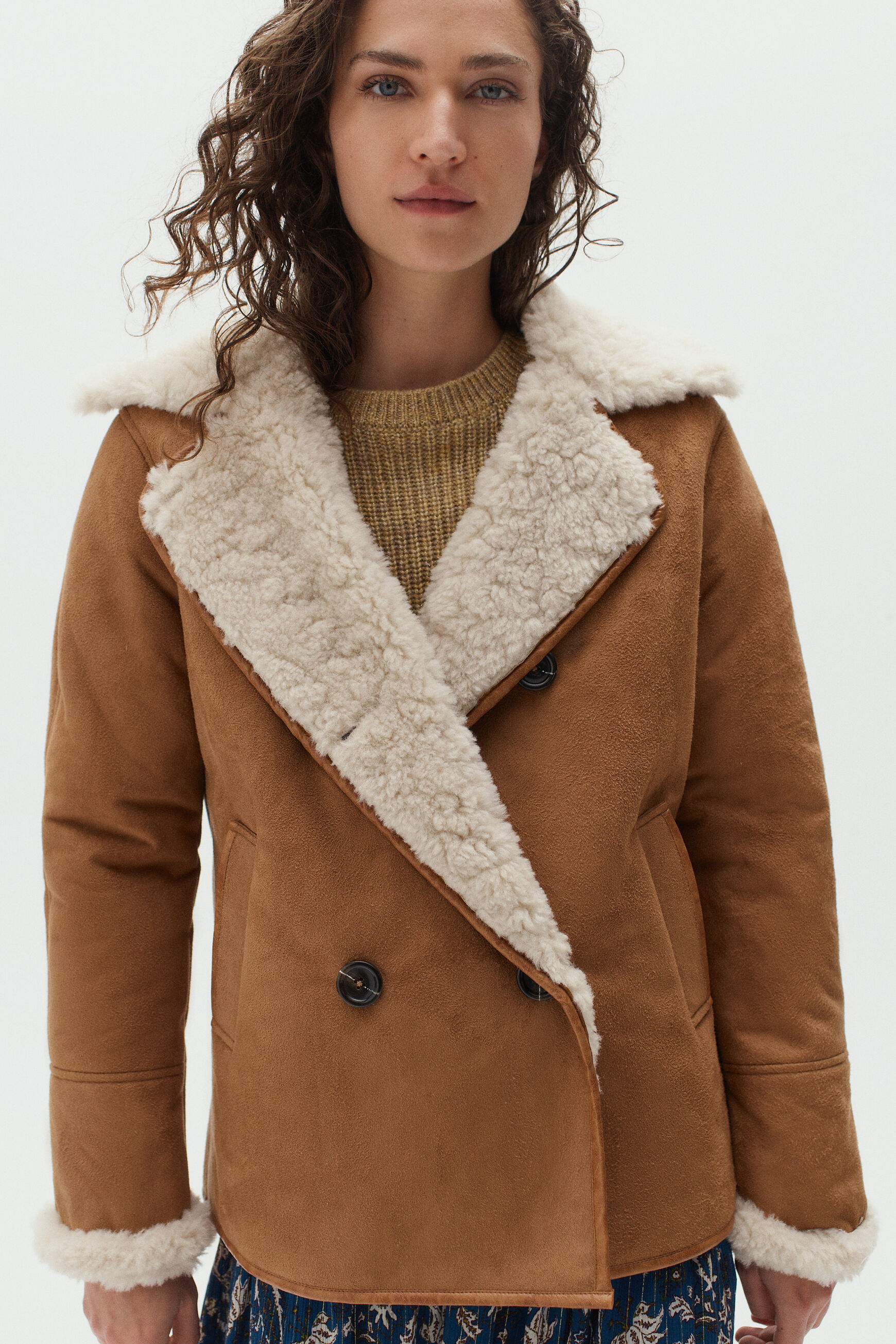 manteau lars camel femme