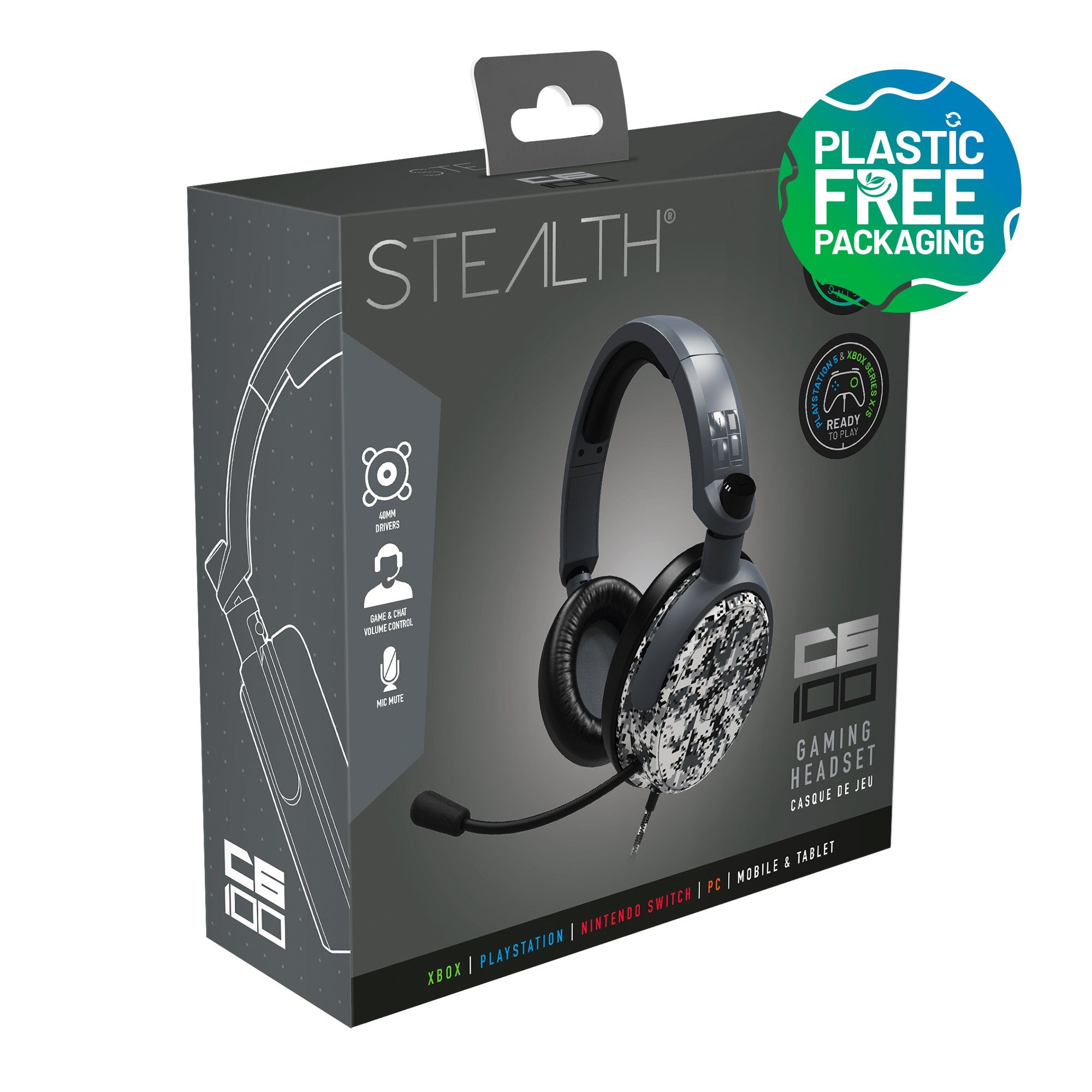 Stealth Multiformat Gaming Headset C6-100 camouflage Gaming-Headset
