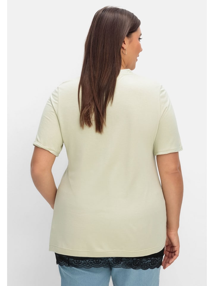 sheego Shirt-Verlängerung in schwarz günstig kaufen