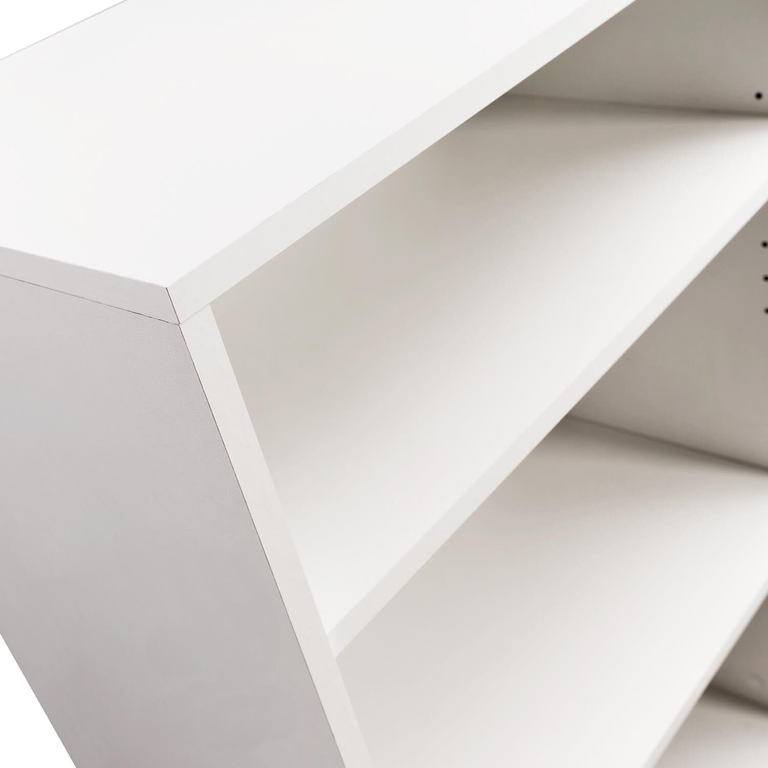 mokebo Bücherregal Der Bücherwurm, 91cm Höhe, Aktenregal, Standregal oder Regal aus Holz in Weiß