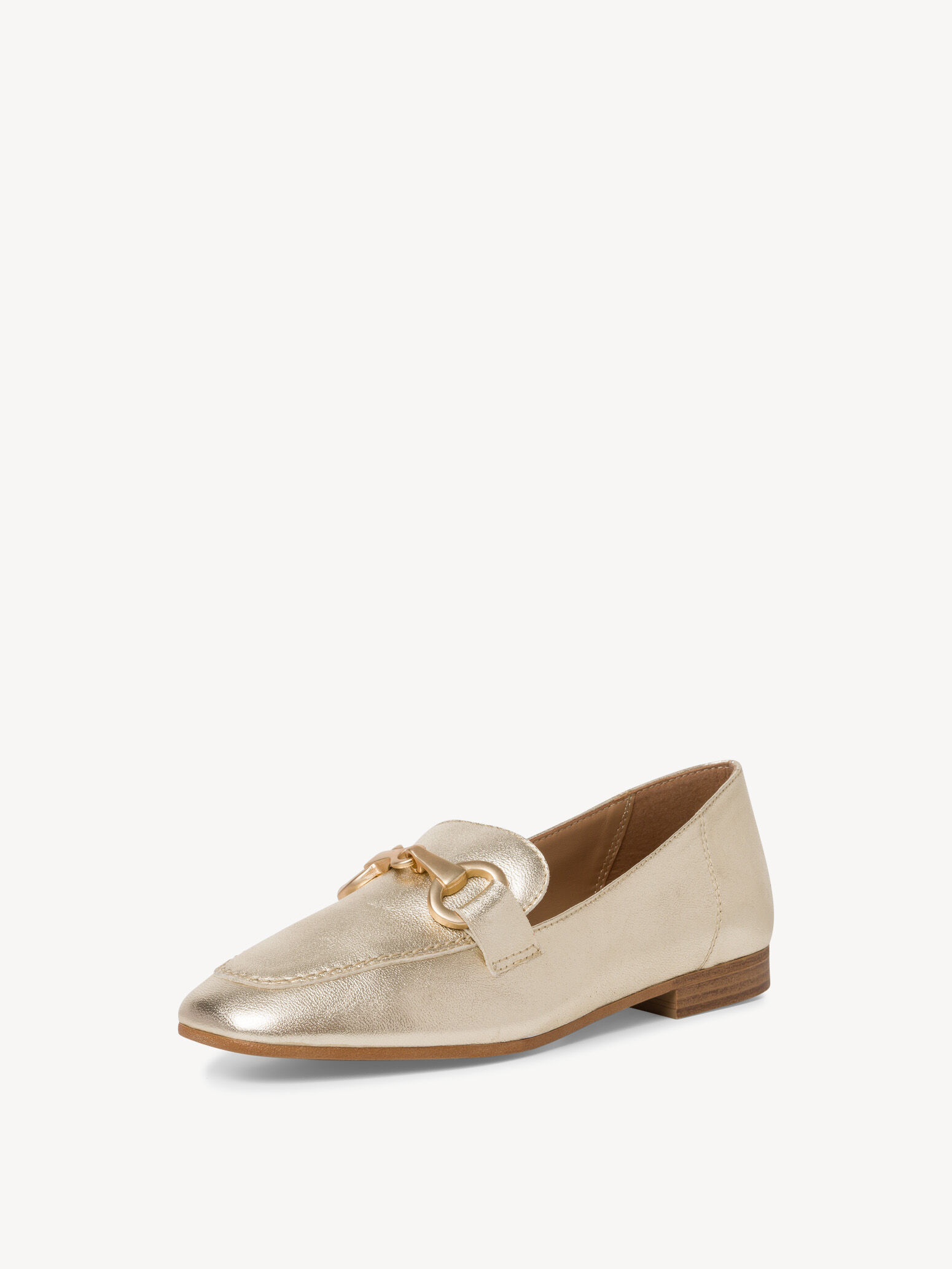 Slipper en cuir - métallique