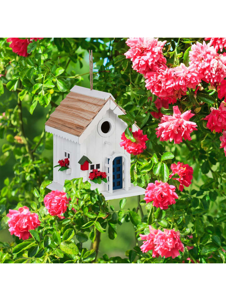 relaxdays Deko Vogelhaus in Bunt - (B)18 x (H)23,5 x (T)18 cm günstig kaufen onesize