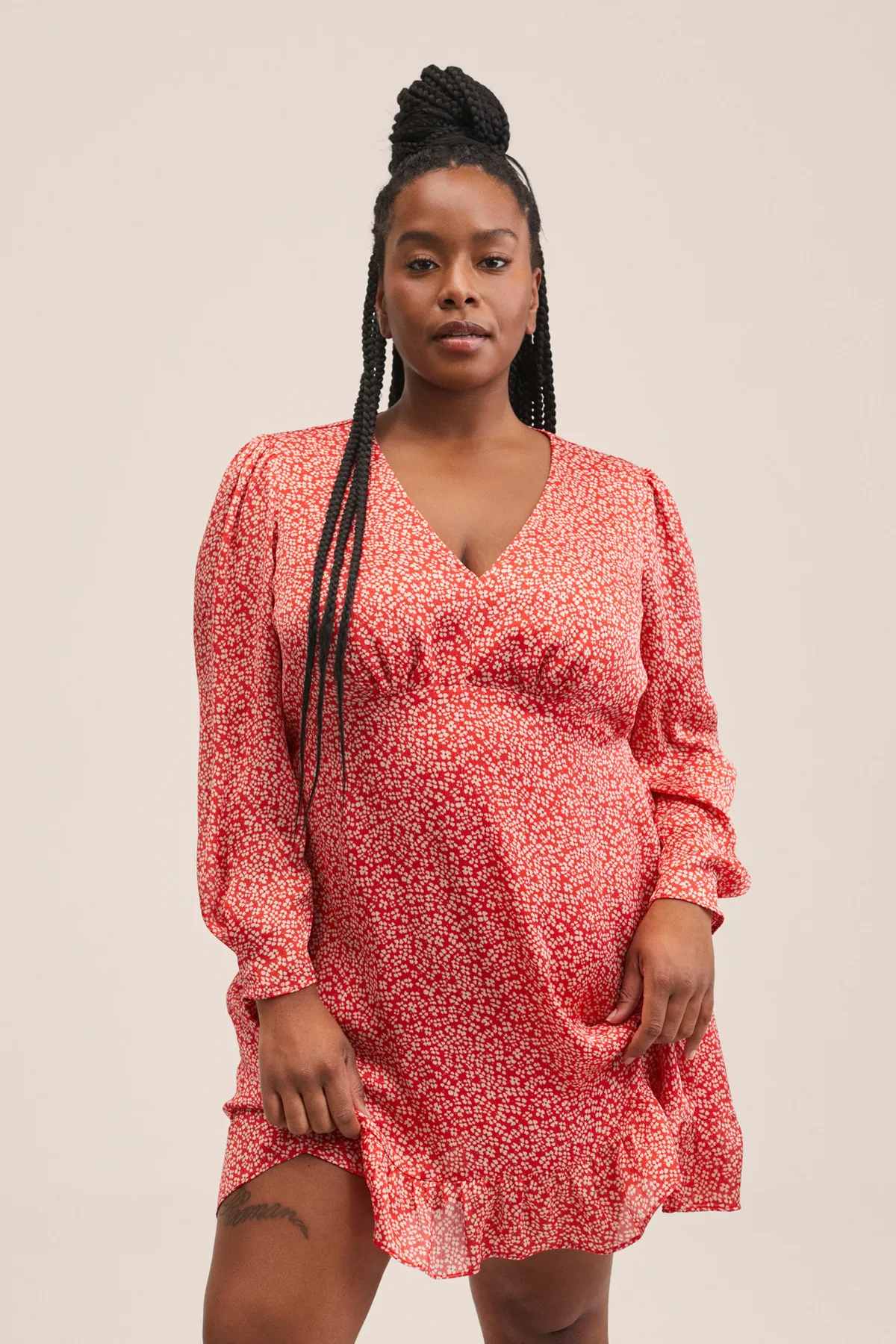 MANGO  27045772 Kleider und Overalls Rot