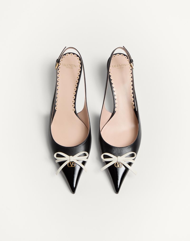 Sapatos de salto alto Bepointy de 45 mm em couro envernizado e couro infantil com tira no calcanhar.