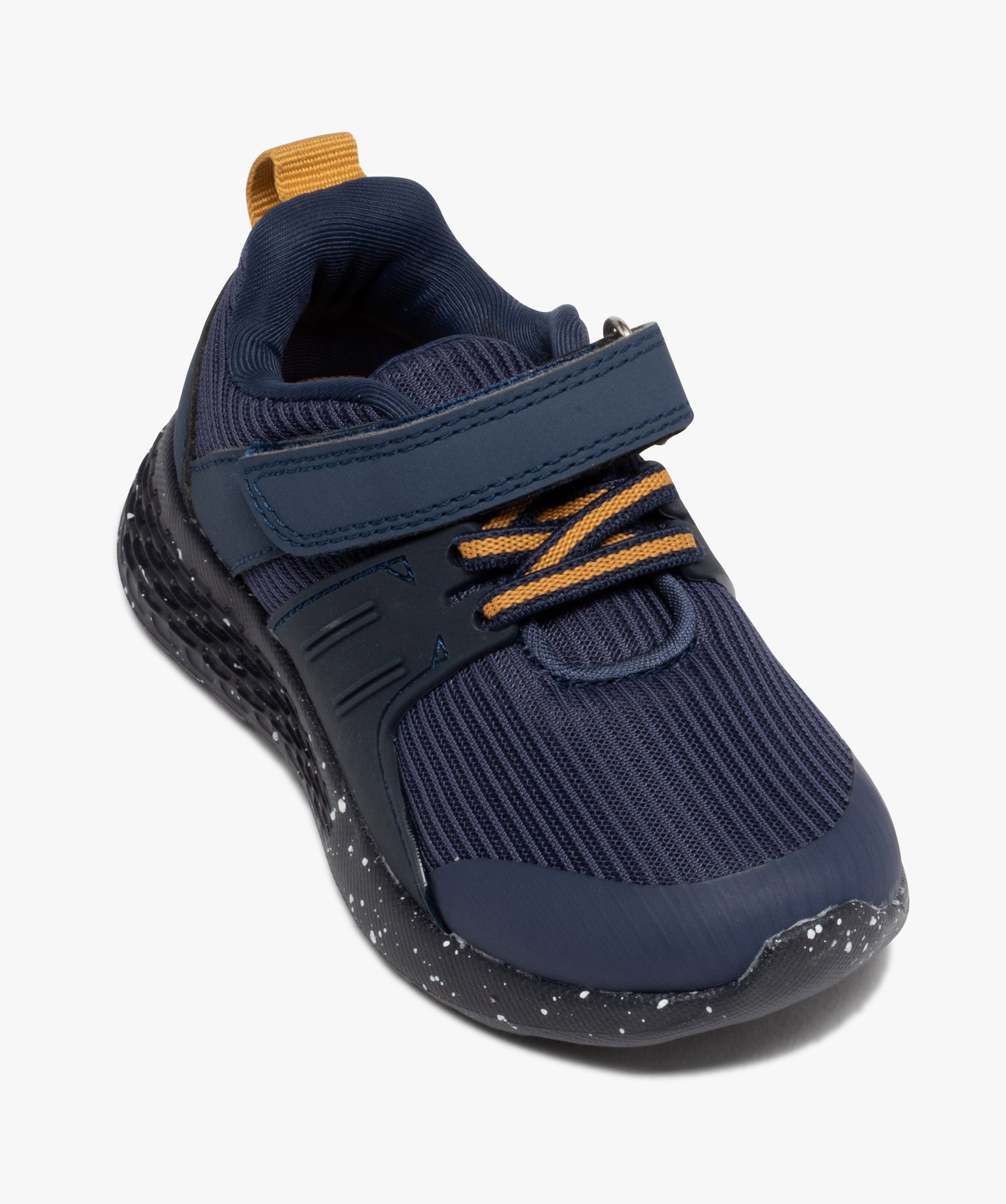 Baskets Garçon jogger unies en mesh marine | GEMO