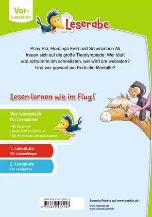 Leserabe – Vor-Lesestufe: Die Tierolympiade