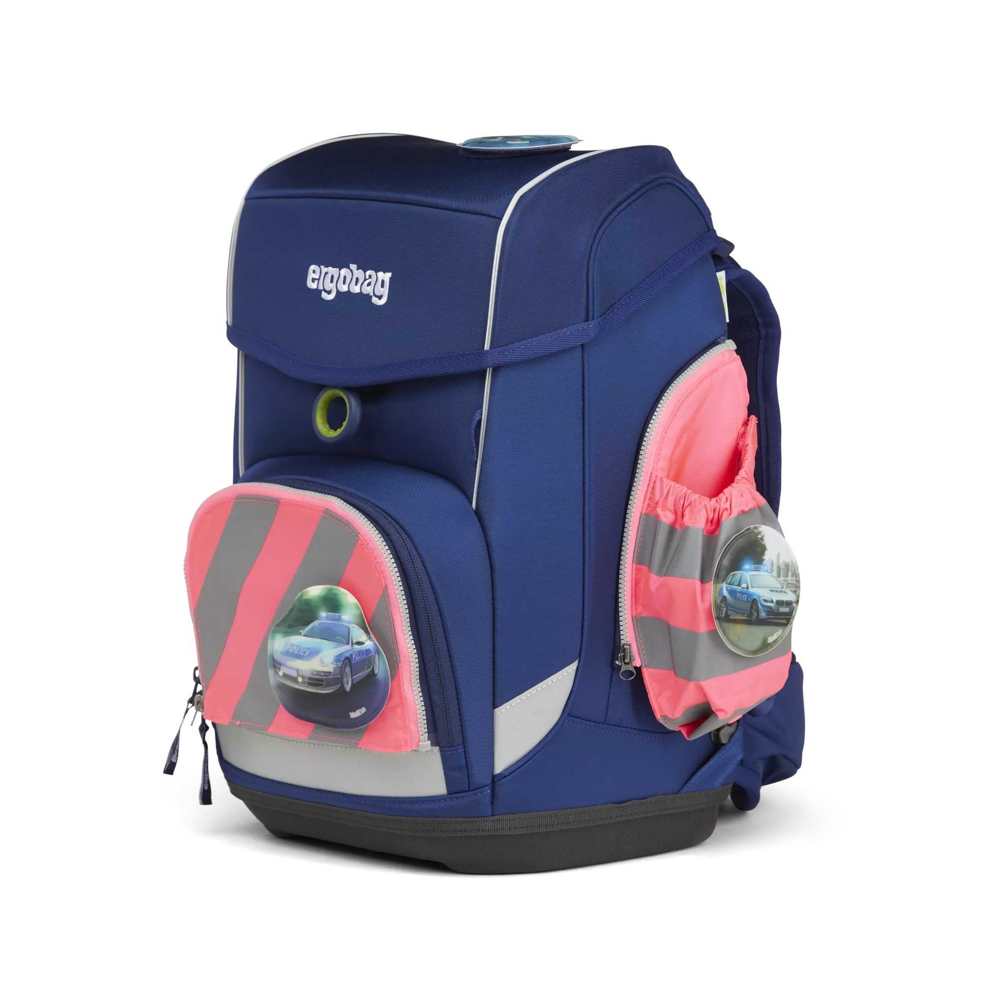 ergobag Seitentaschen Zip-Set mit Reflektorstreifen Pink