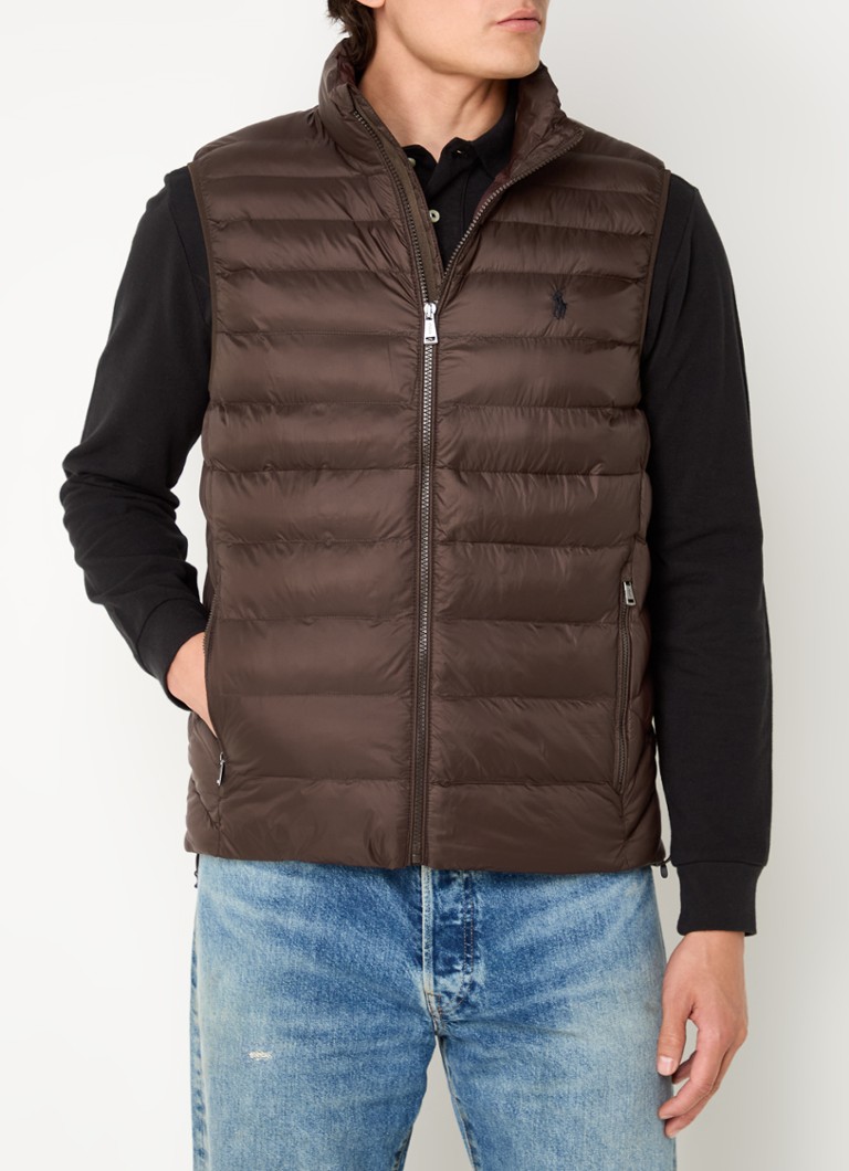 Ralph Lauren podstavljeni prsluk s džepovima na patentni zatvarač
