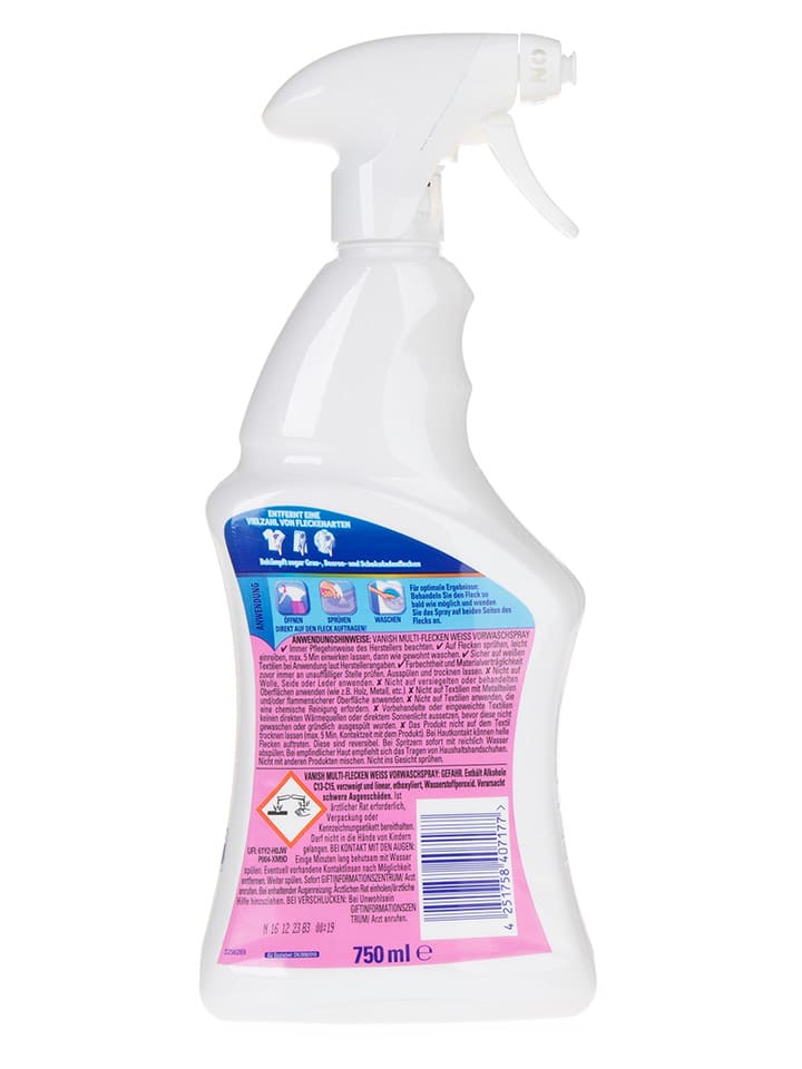 Vanish 12er-Set: Fleckenentferner ''Vanish Oxi Action Multi Textil Weiß'', je 750 ml günstig kaufen onesize