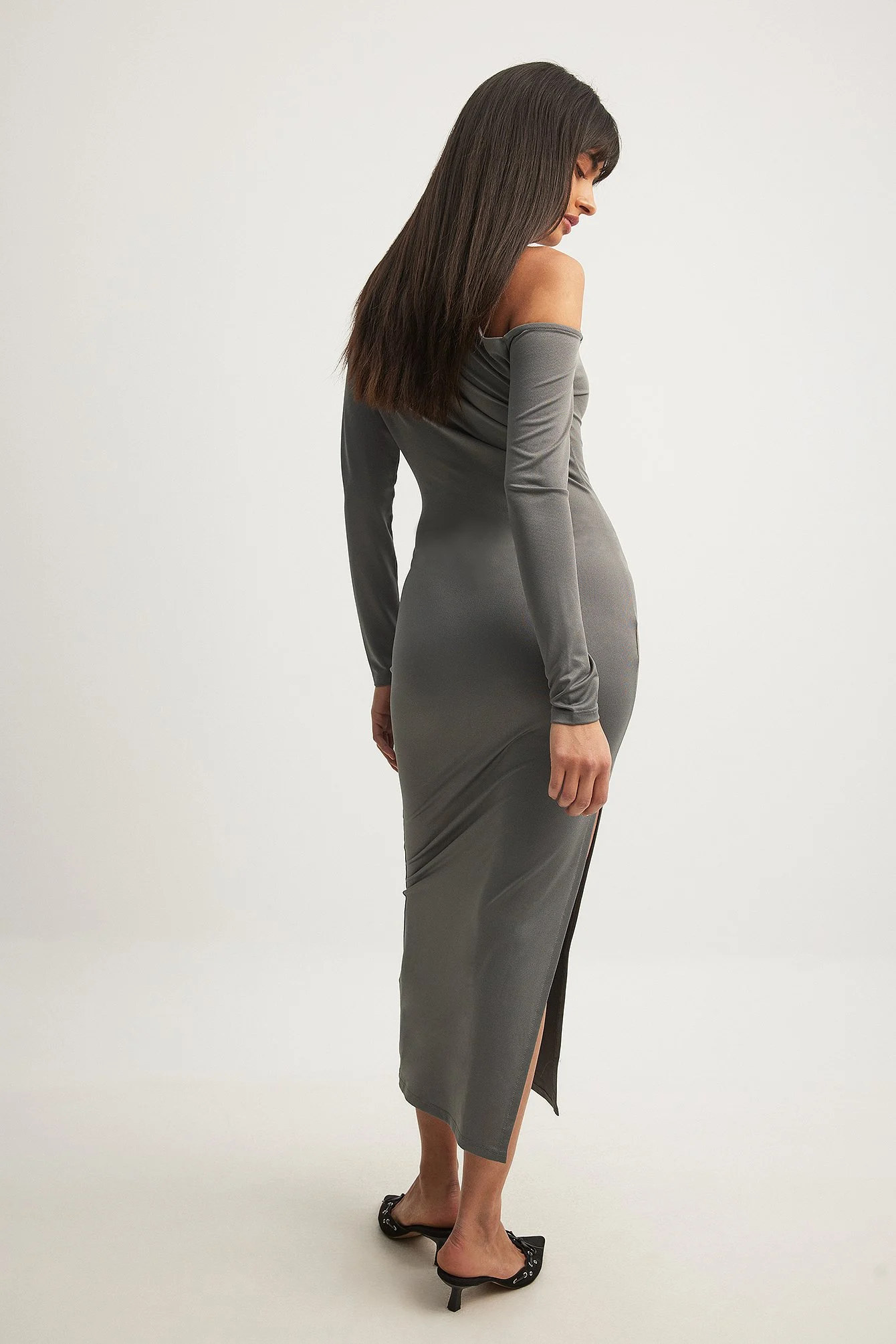 Einschultriges Maxikleid