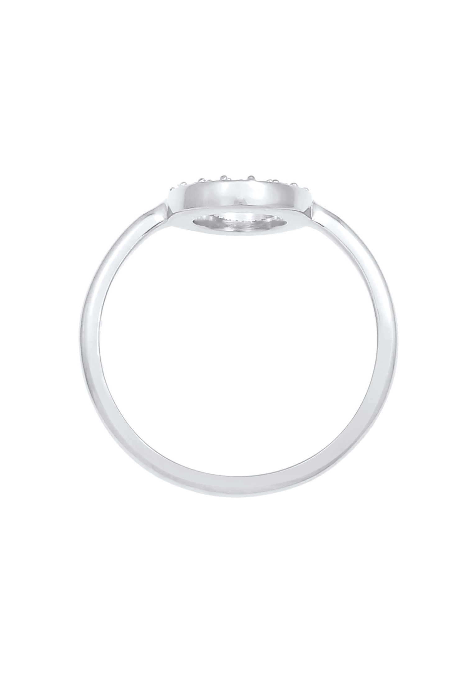 Elli Damen-Armband „Filigraner Geo-Kreis“ mit Kristallen aus 925er Sterlingsilber