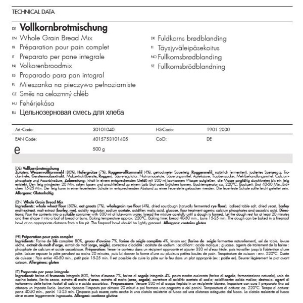Trek'n Eat - Vollkornbrotmischung
