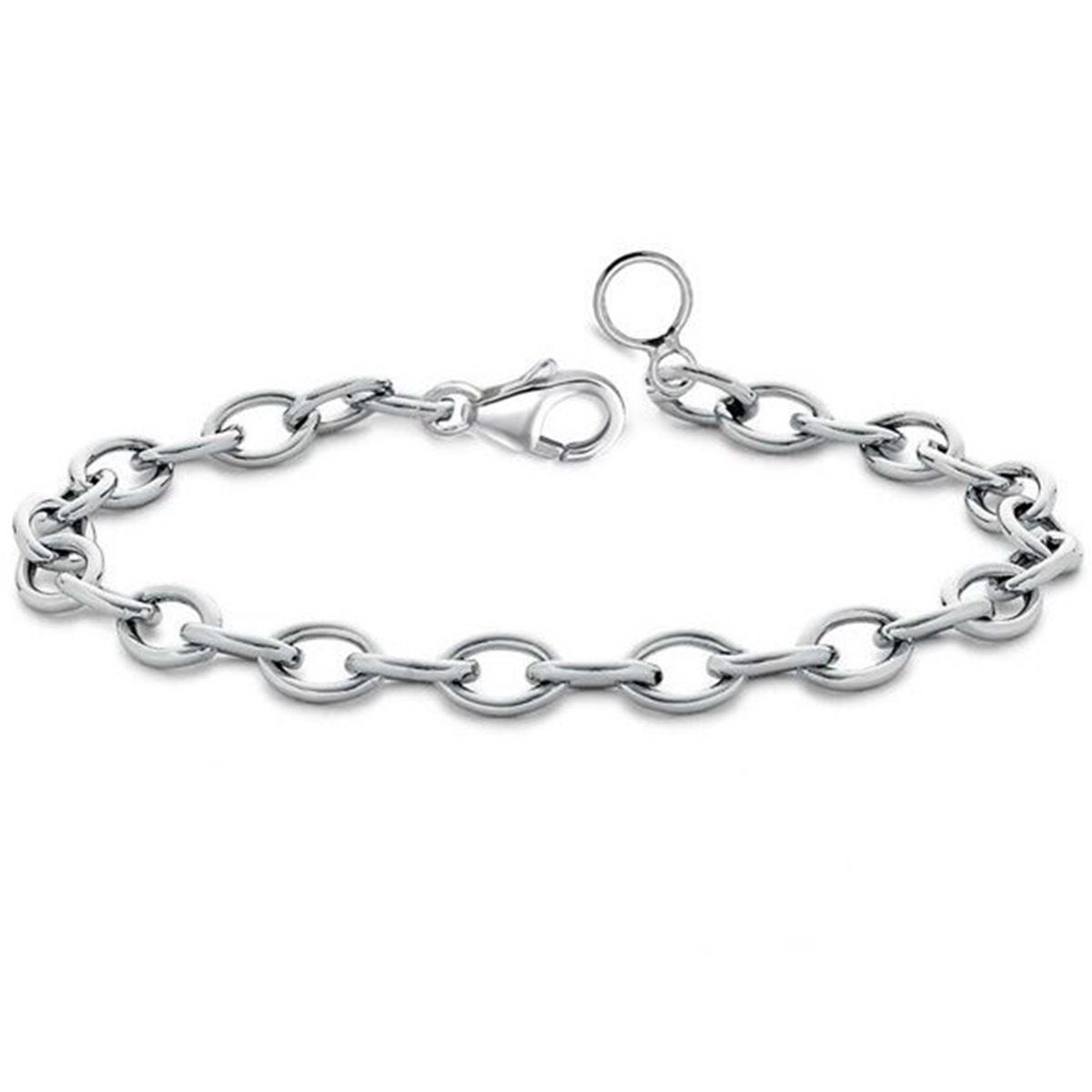 Goldene Hufeisen Bettelarmband Stabiles Kinder, Mädchen, Jungen Armband Charm-Armband aus 925 Silber (1 Stück, inkl. Etui), Verstellbar