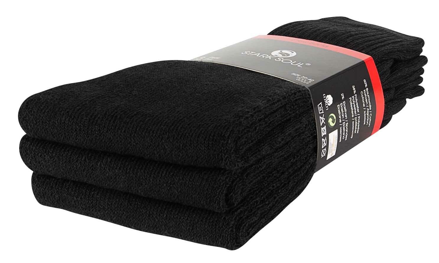 Stark Soul® Tennissocken Frotteesocken (12-Paar) mit extra breitem Rippbund