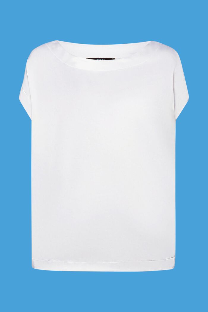 T-Shirt aus Materialmix, LENZING™ ECOVERO™