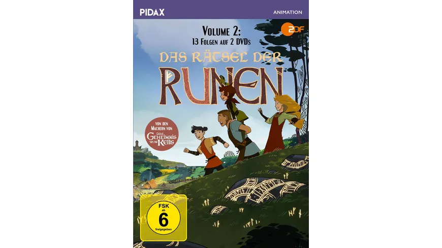 Das Rätsel der Runen, Vol. 2 / Weitere 13 Folgen der Fantasy-Zeichentrickserie (Pidax Animation)  [2 DVDs]