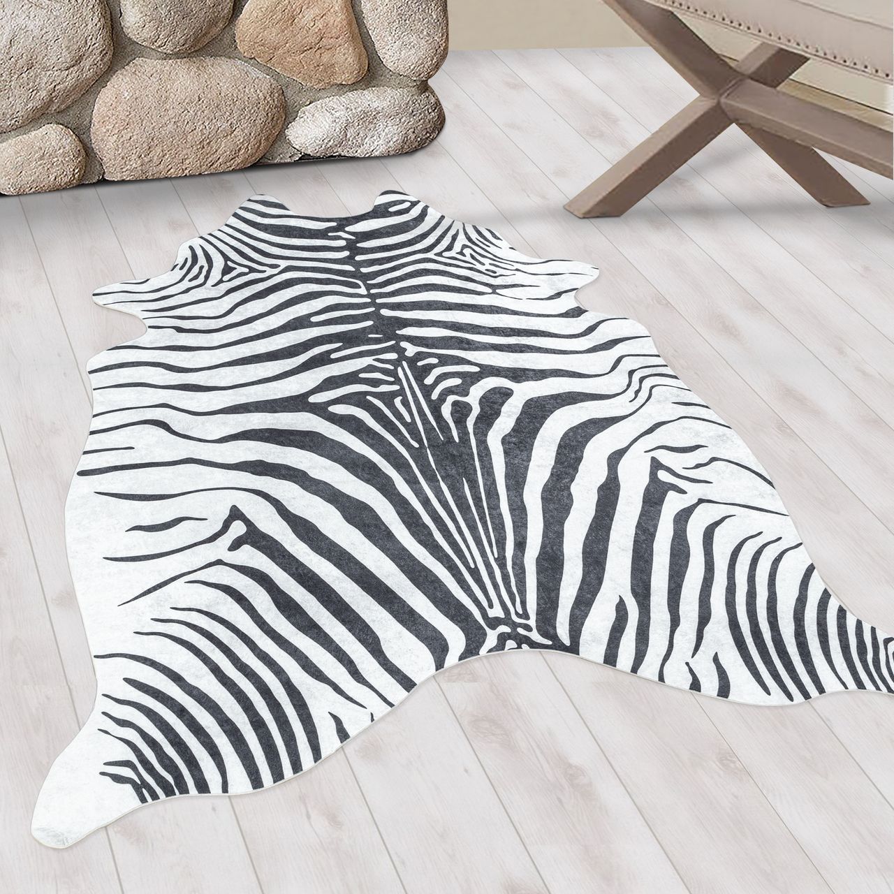 Ayyildiz Teppich, ETOSHA 4111, BLACK, 100 x 135 cm