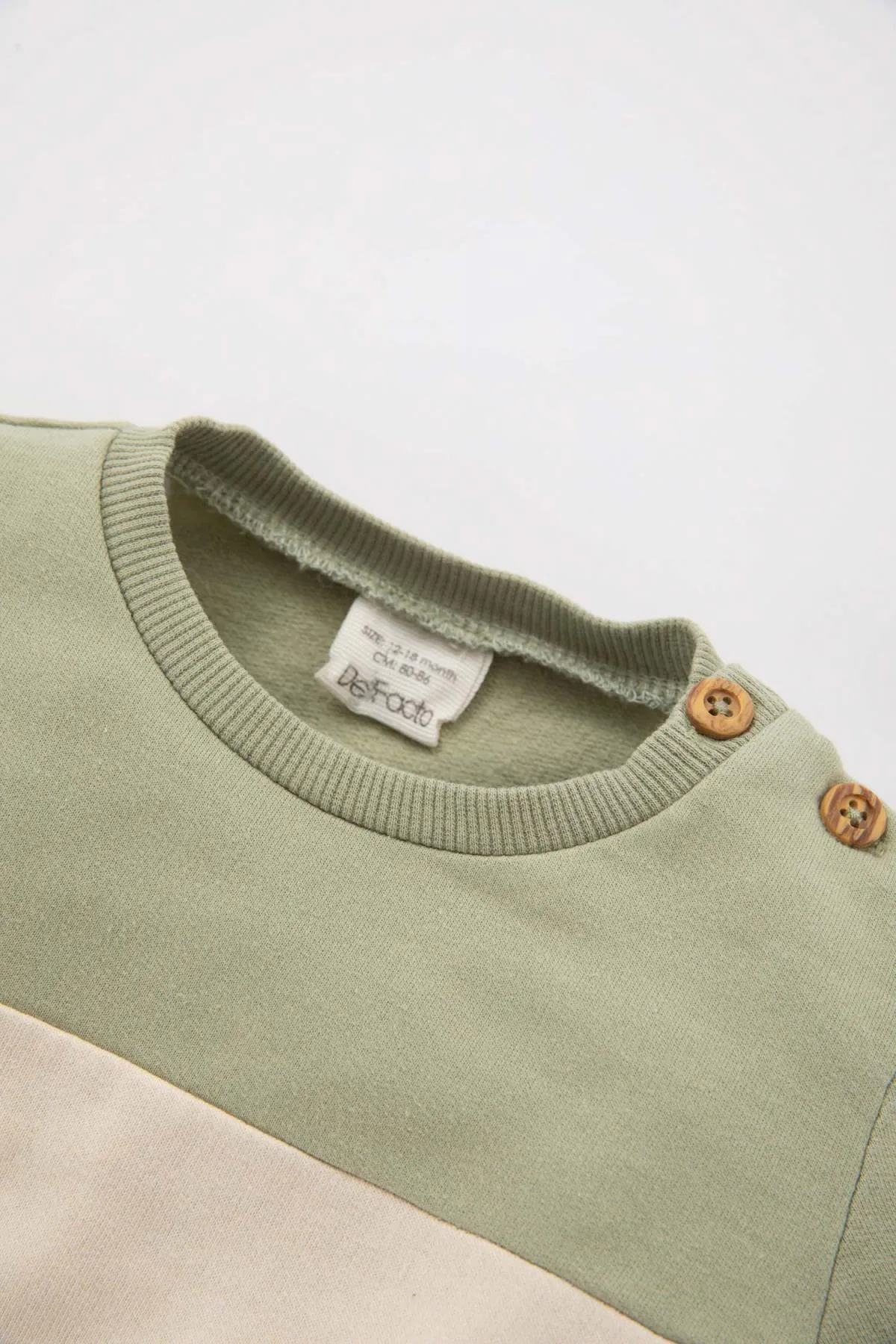 DeFacto  Zweiteiliges Set mit weicher flauschiger Sweatshirt-Trainingshose für Babys und Jungen
