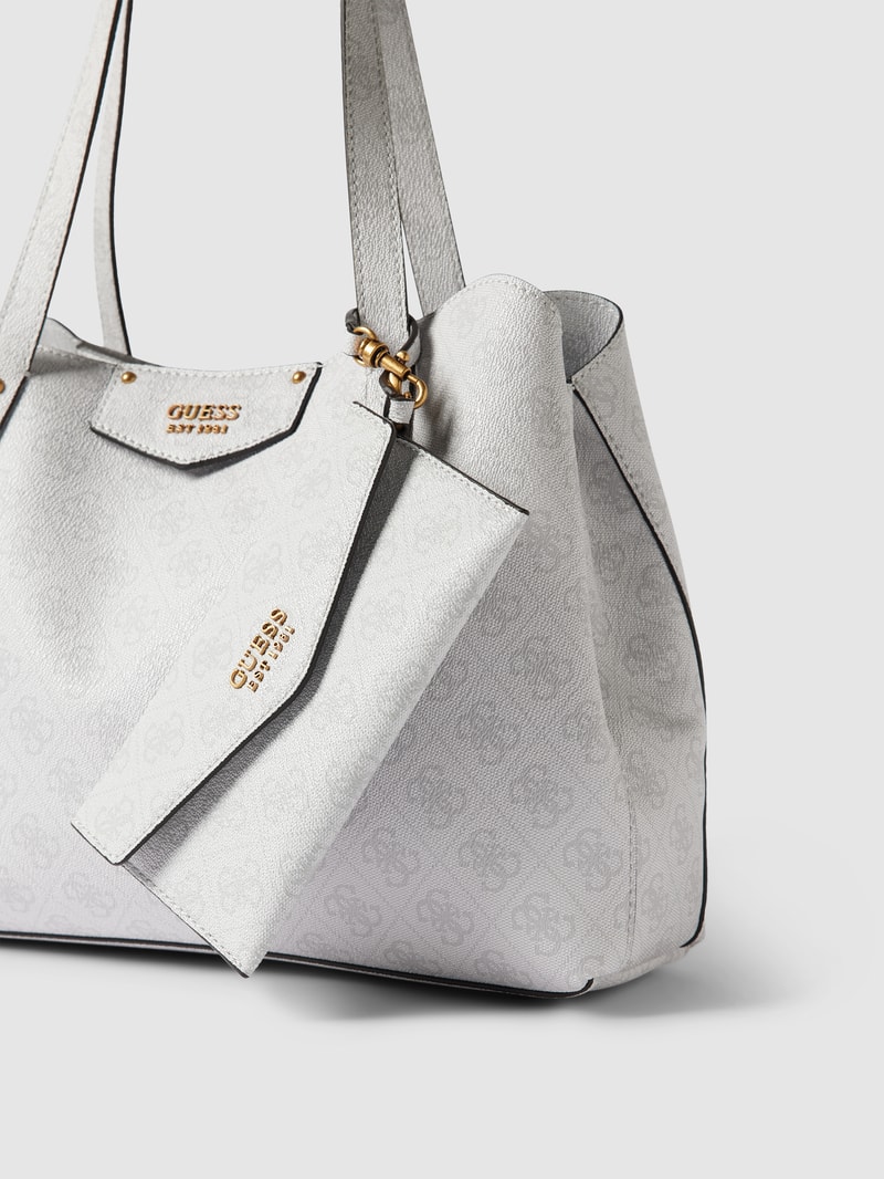 Shopper mit Allover-Logo Modell 'BRENTON' in graphit