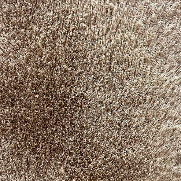 Kunstfell-Teppich,rechteckig, braun