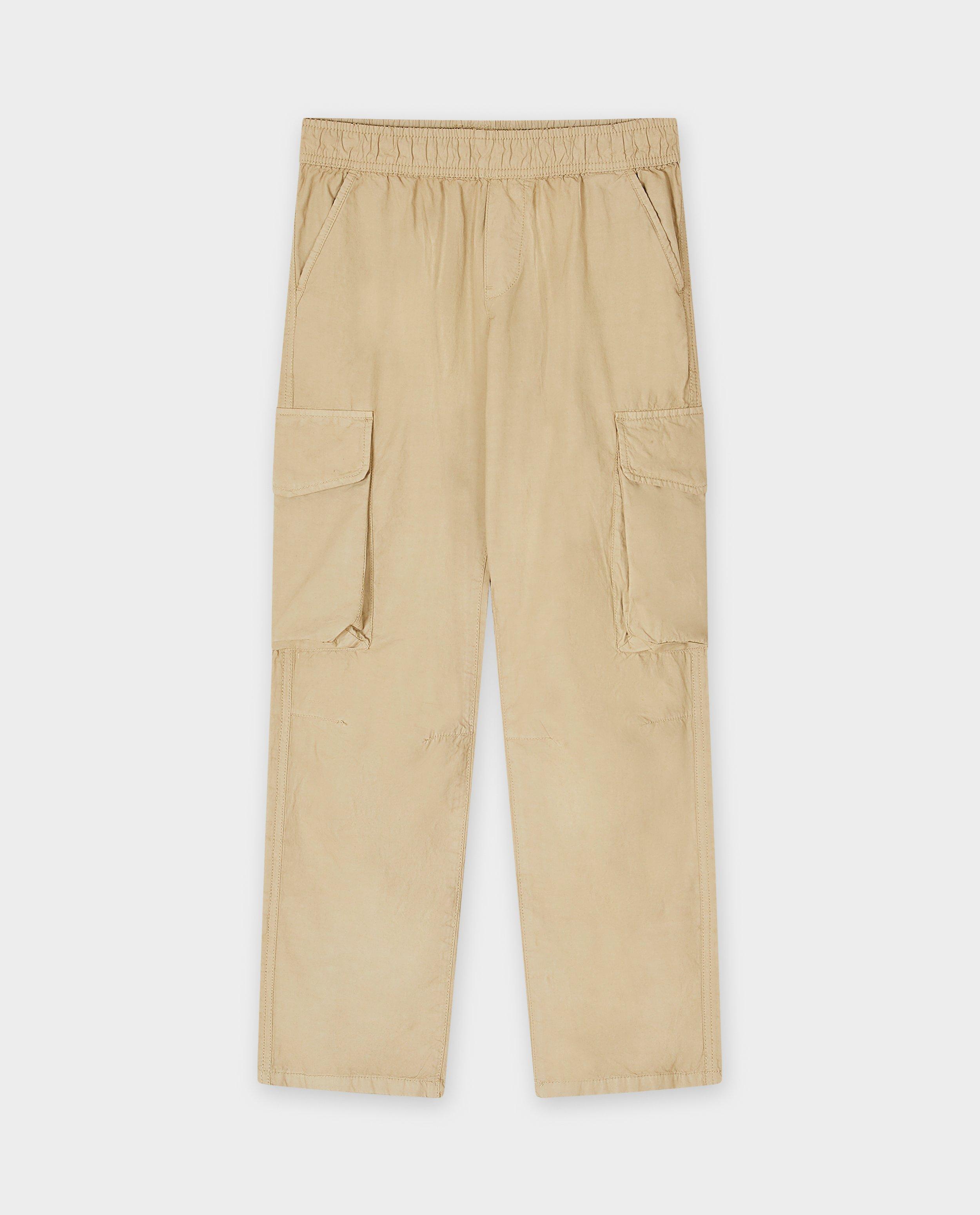 Pantaloni Like Me maro, croială lejeră, 116-164 kaki