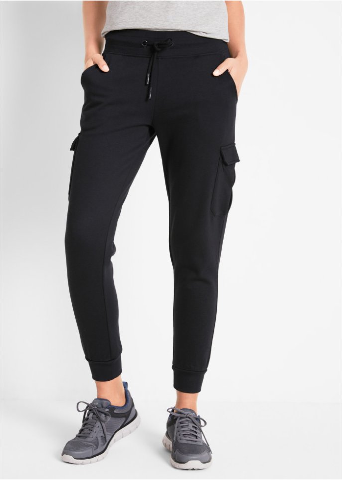 Jogginghose mit Cargotaschen, knöchelfrei
