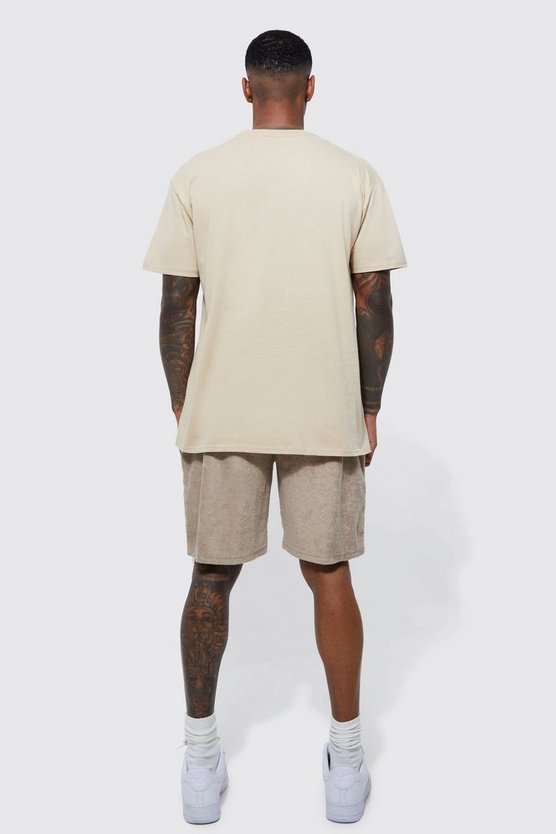 Lockere Frottee-Shorts