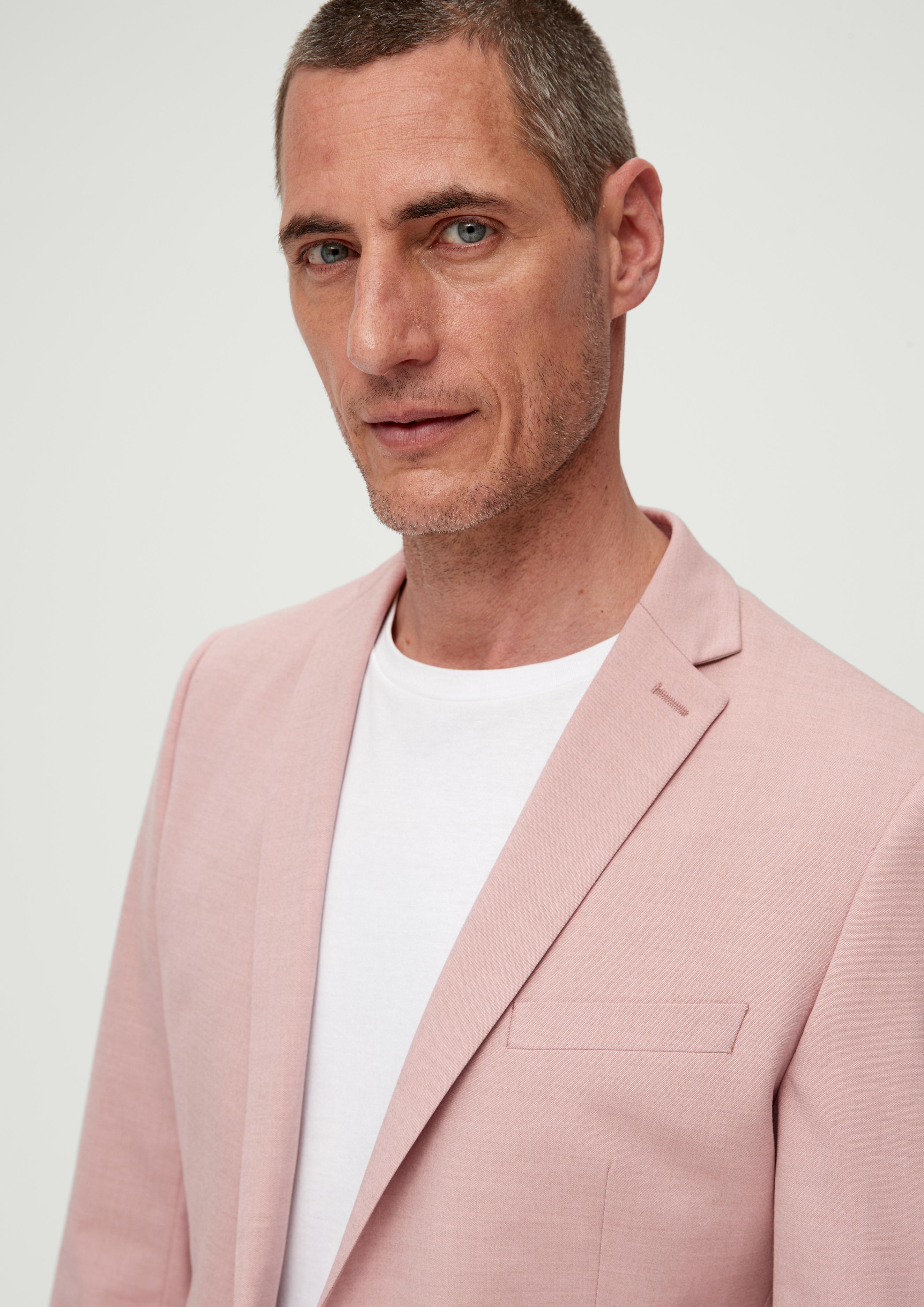 Slim: Sakko aus Viskosemix  2128666-4163
