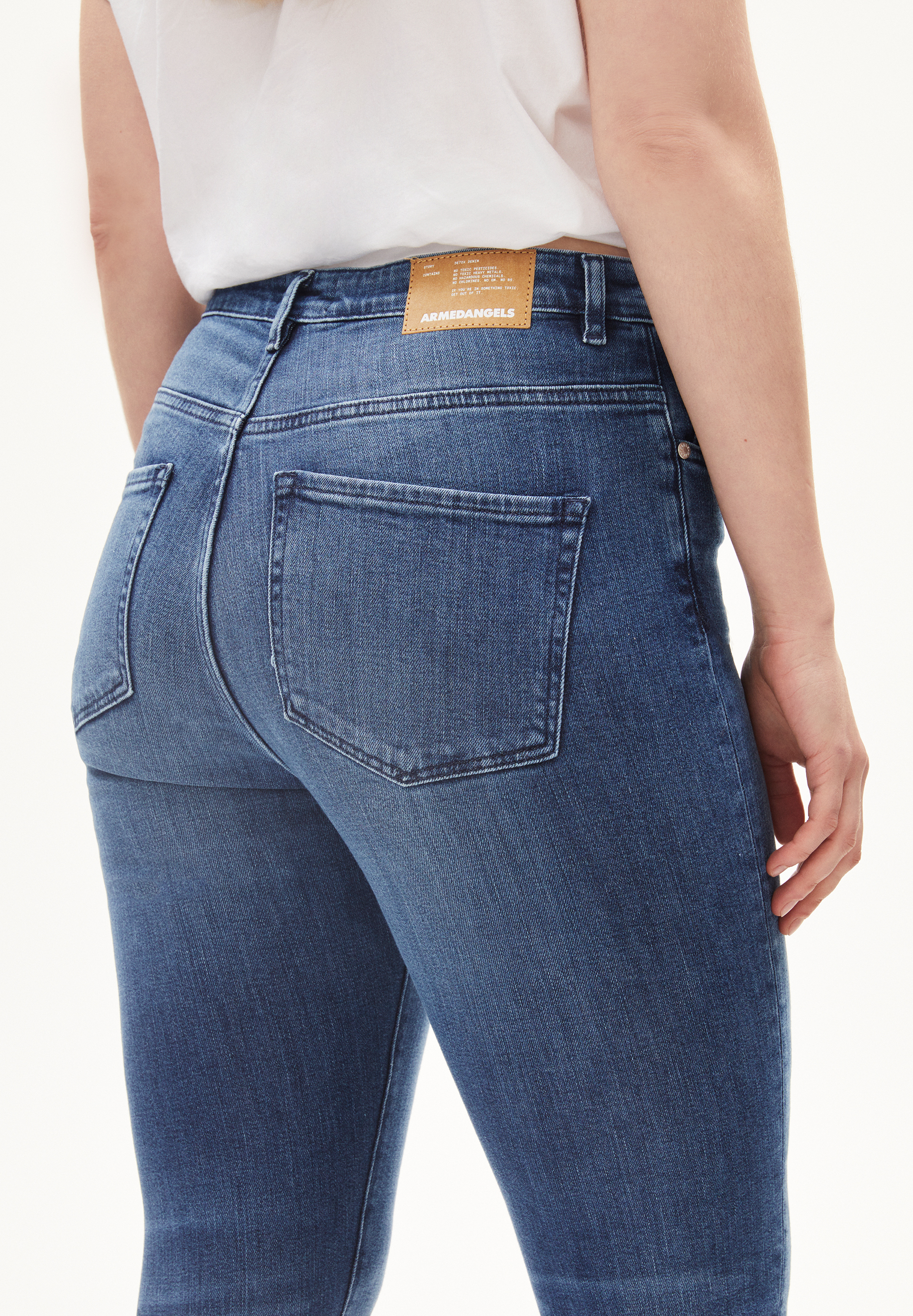 Skinny Leg High Waist aus Bio-Baumwoll Mix