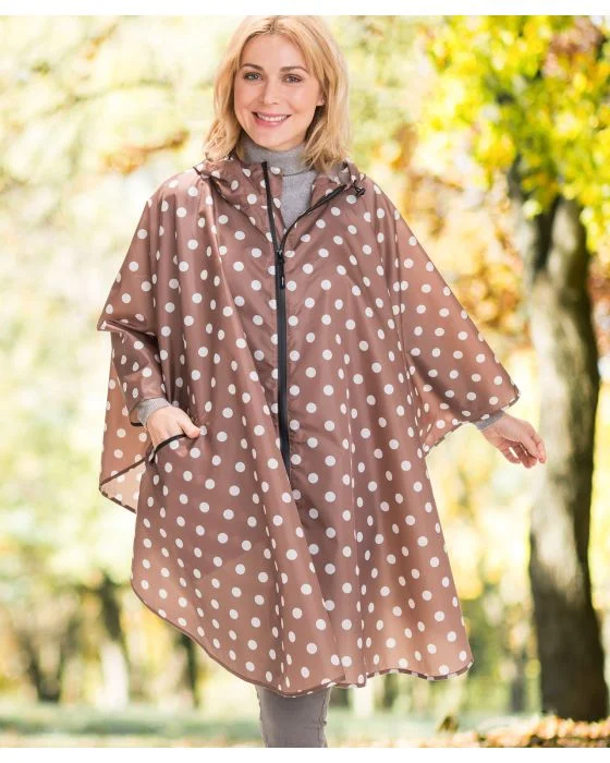 Poncho de pluie à pois