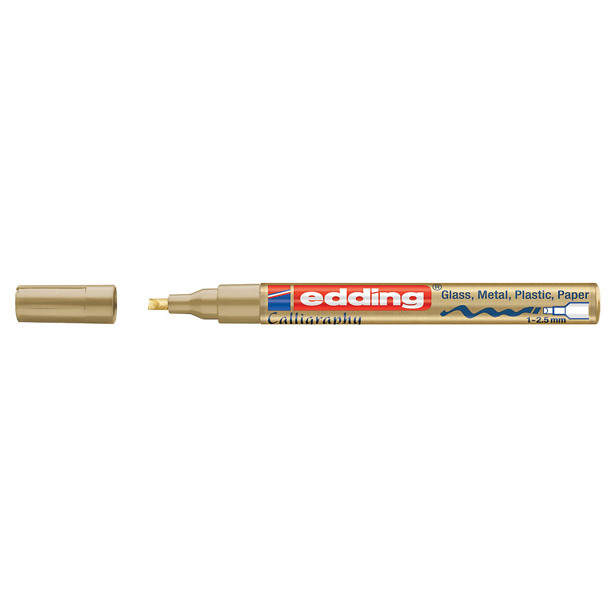 Glanzlackmarker edding 753 creative, 1 - 2,5 mm, gold