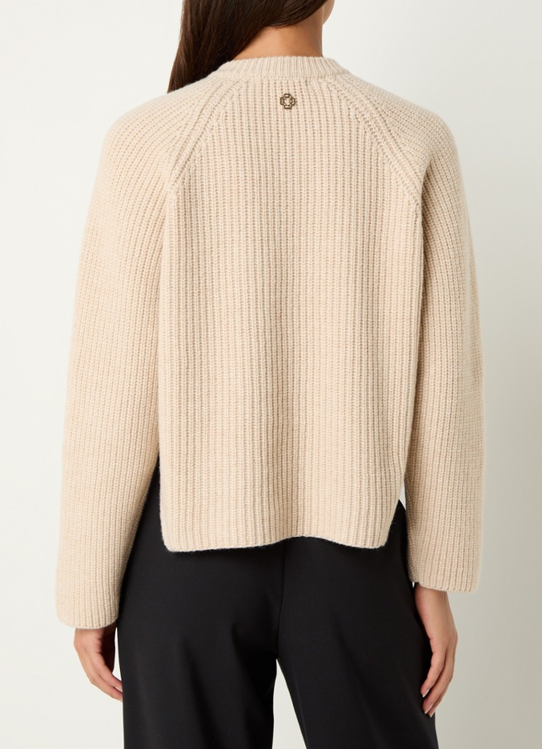 Maglione in lana a maglia grossa Maje con spacco