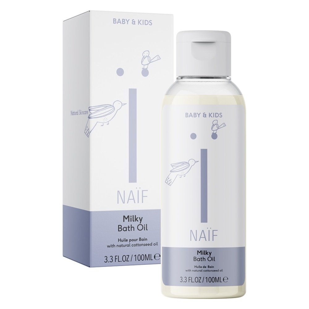 Naïf Natural Skincare Milky Bath Oil Huile de Bain Hydratante