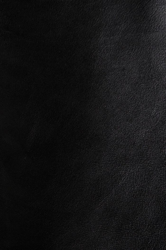 Oversize-Hemdjacke aus Leder