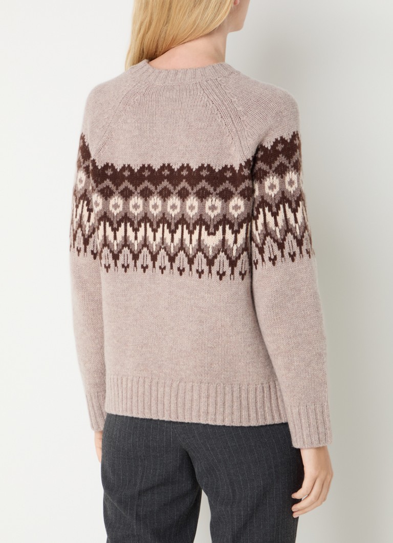 Pulover gros din lână cu model tricotat, creat de Gerard Darel Janina.