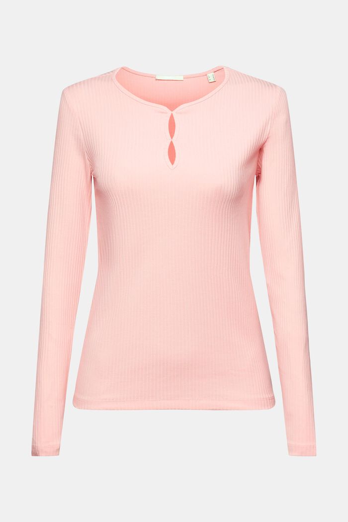 Langarm-Rippshirt