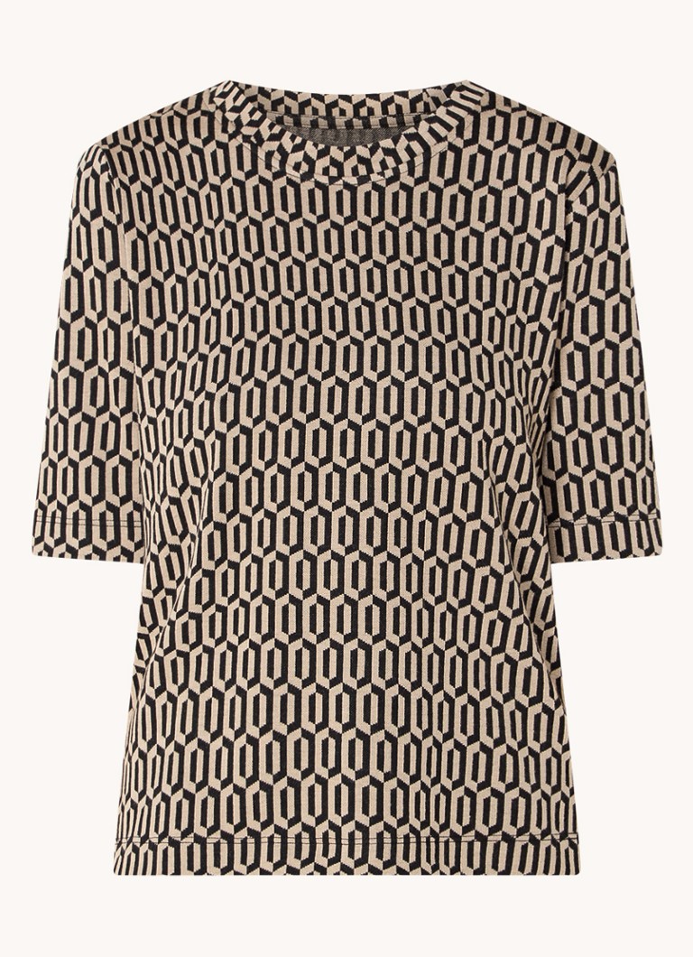 Expresso Jersey top with graphic print