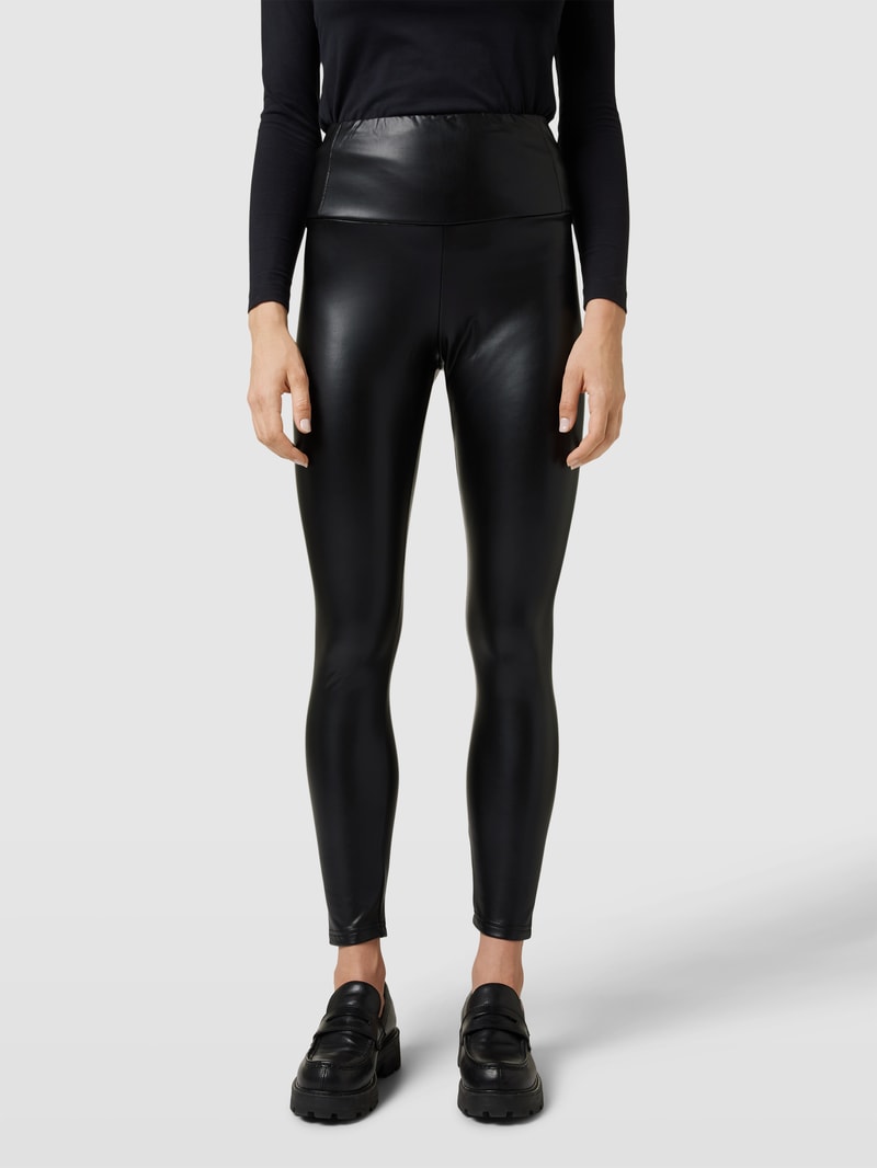 Leggings in Leder-Optik Modell 'Elyssa' in schwarz