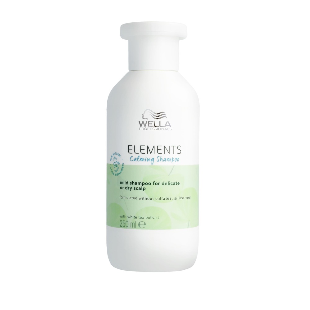 Wella Elements Shampoing Calming sans sulfatepour cuir chevelu sec ou délicat Shampoing