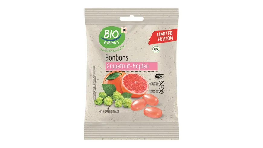 BIO PRIMO Bio Bonbons Grapefruit-Hopfen 60 g