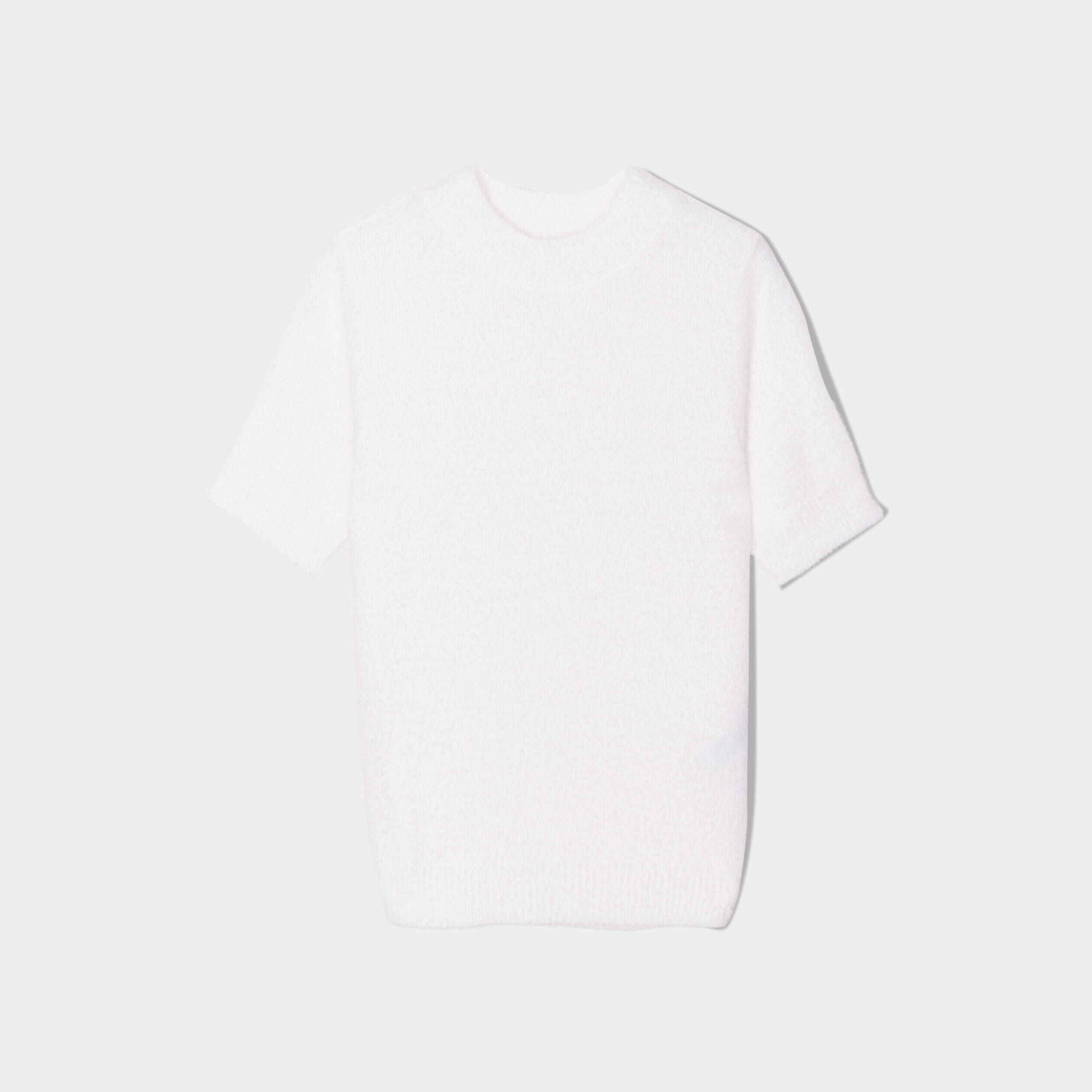 Pull manches courtes ecru femme | Cache Cache