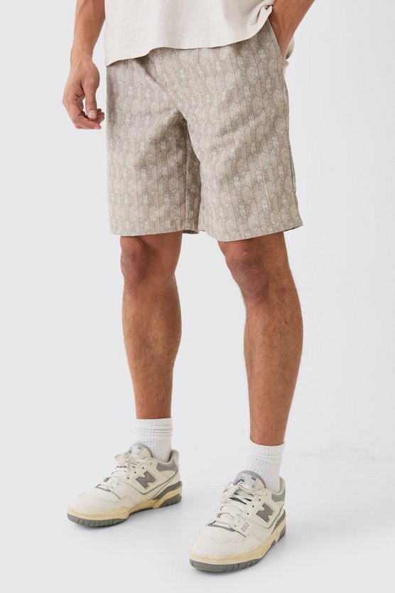 Gewebte Shorts mit elastischem Bund