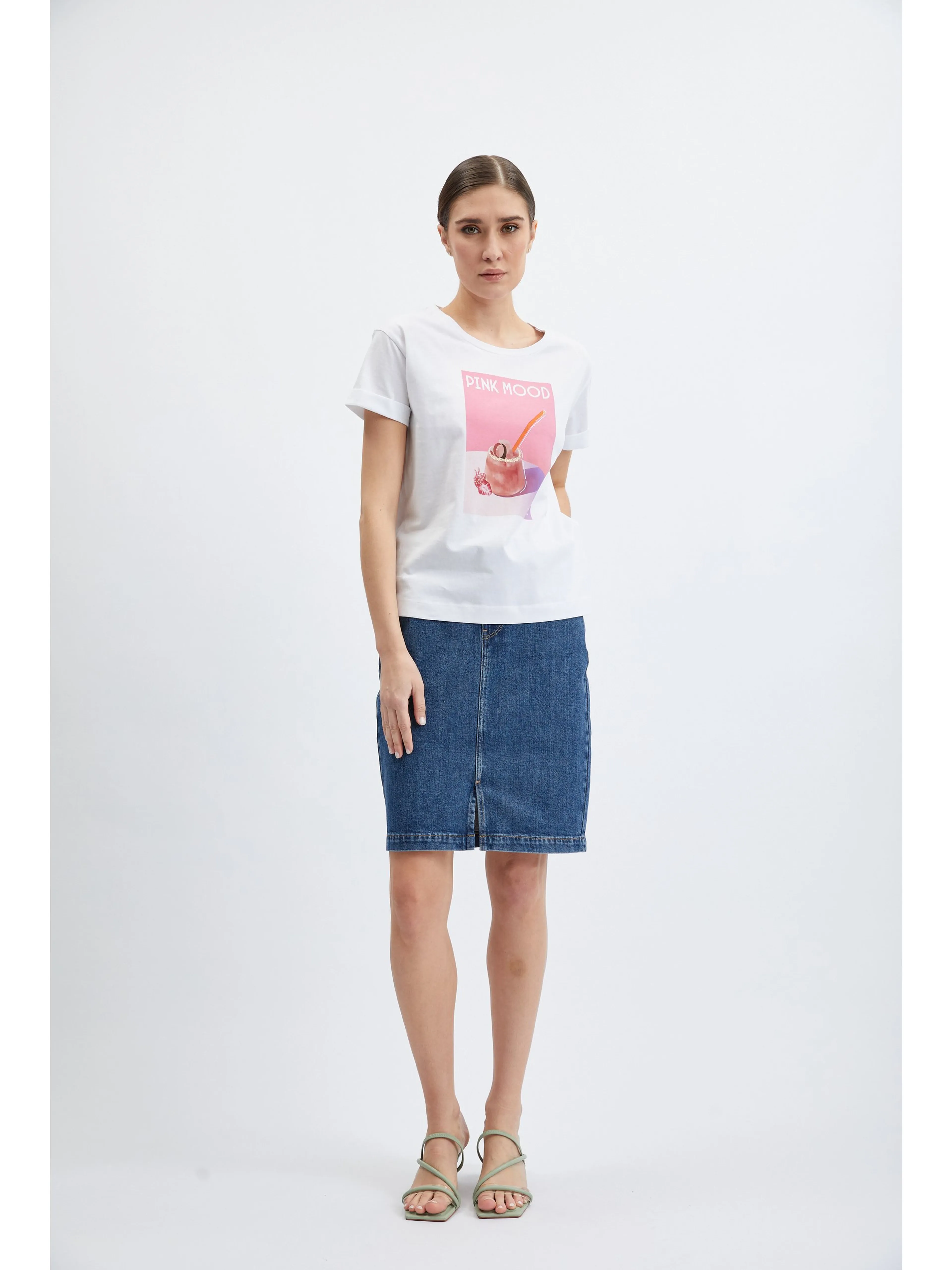 Weißes Damen-T-Shirt ORSAY