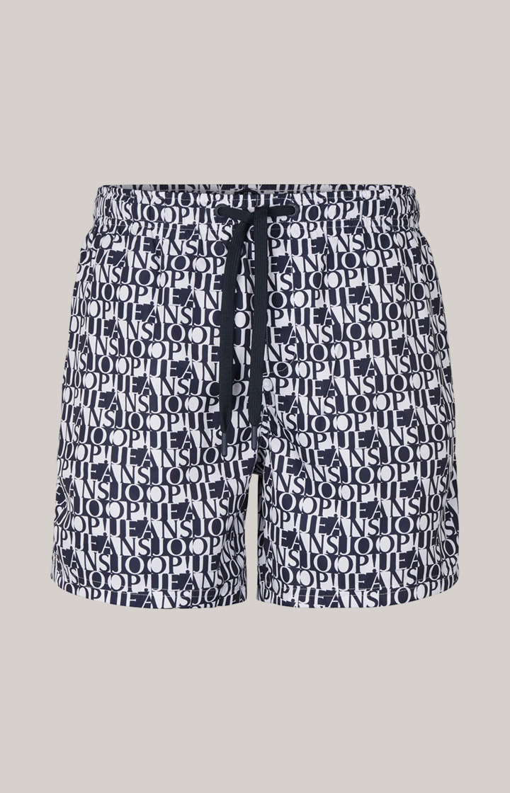 Badeshorts Siesta Beach in Dunkelblau/Weiß