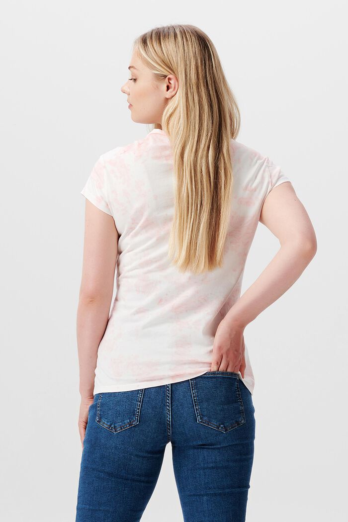Baumwoll-T-Shirt mit Ice-Dye-Batikmuster