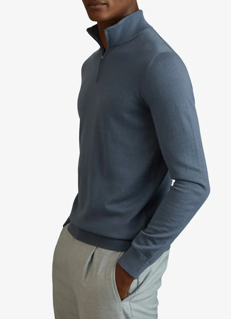 Reiss Blackhall fine-knit sweater in merino wool blend