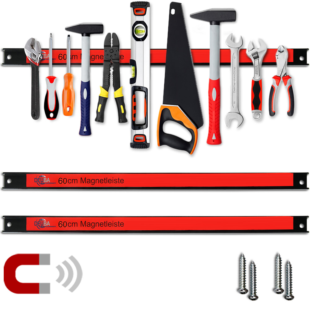Casaria monzana® Magnetleiste 2er-Set 60cm inkl. Montagematerial