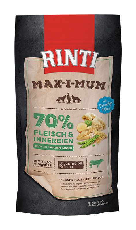 RINTI Hundetrockenfutter RINTI MAX-I-MUM Pansen 12 kg