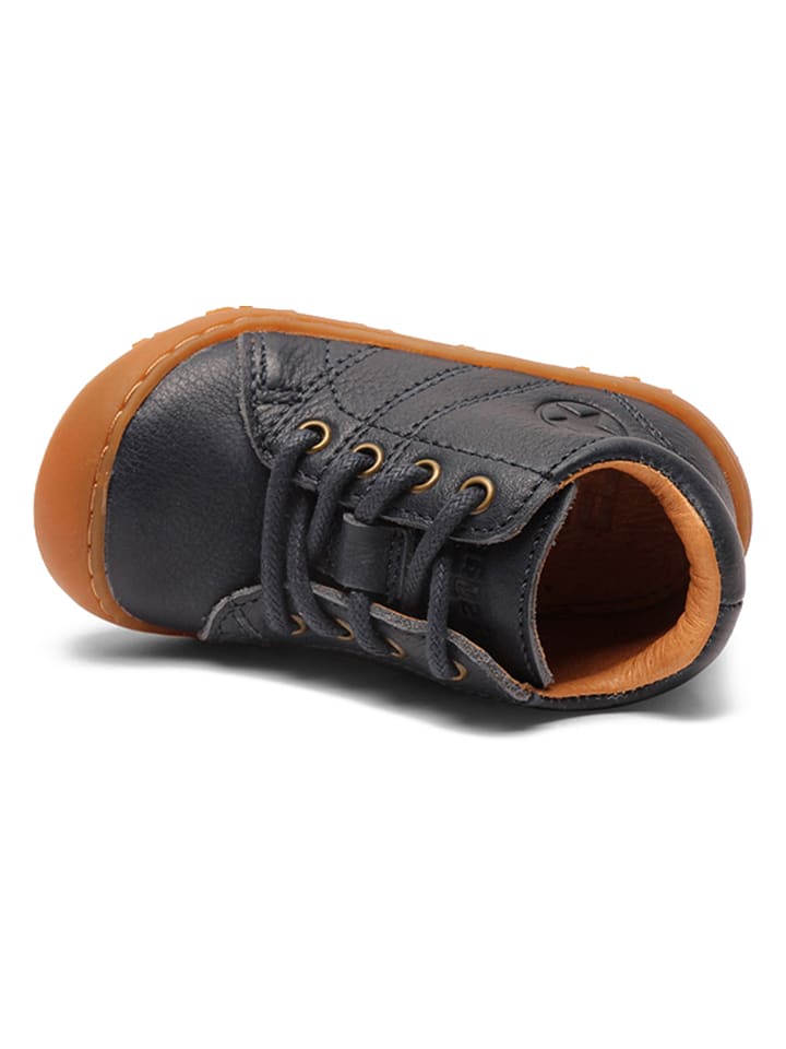 bisgaard Leder-Lauflernschuhe in Dunkelblau günstig kaufen