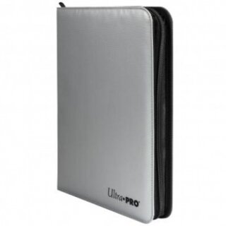 UP - 9-Pocket Zippered PRO-Binder - Silver